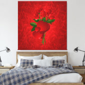 Subliminale Rose Wrapped Canvas Leinwanddruck (Insitu (Schlafzimmer))