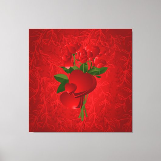 Subliminale Rose Wrapped Canvas Leinwanddruck (Vorderseite)