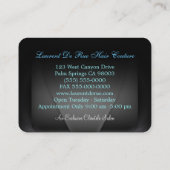 Sublte Eleganz-berufliche Runde Visitenkarte (Rückseite)