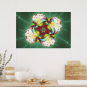 Subltle Glow - Fraktal Art Poster (Küche)
