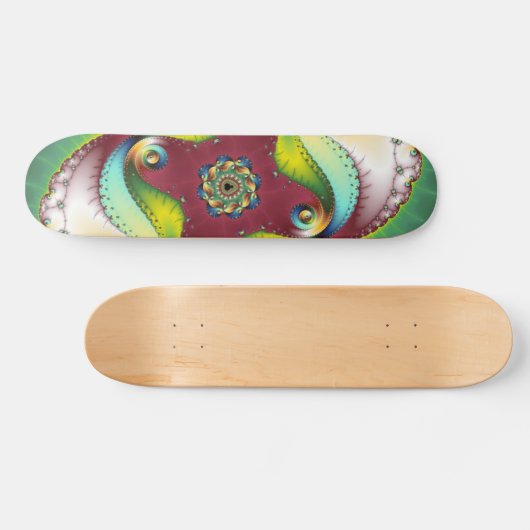 Subltle Glow - Fraktal Art Skateboard (Horizontal)