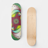 Subltle Glow - Fraktal Art Skateboard (Vorderseite)