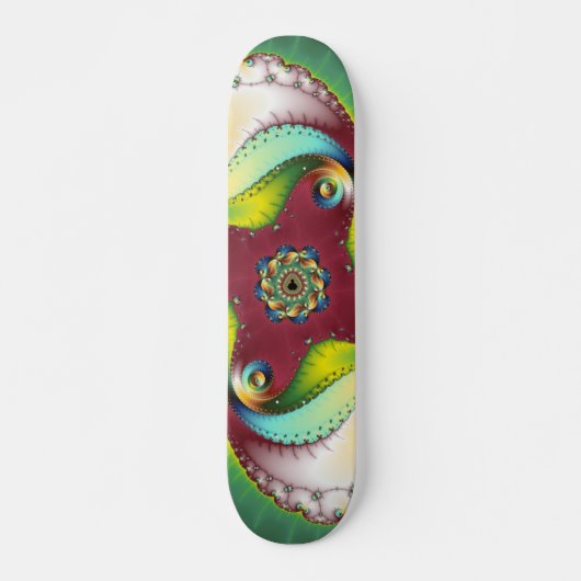 Subltle Glow - Fraktal Art Skateboard (Vorne)