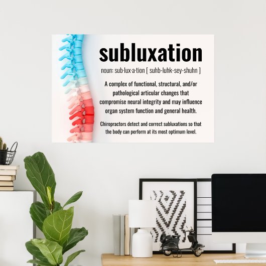 Subluxation - Chiropraktik Poster (Heimbüro)