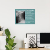 Subluxation Effekte Wirbelsäule Chiropraktik Poster (Heimbüro)