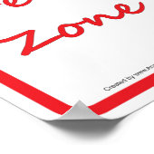 Subluxationsfreies Gebiet Chiropraktische Wandzeic Poster (Ecke)