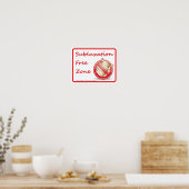 Subluxationsfreies Gebiet Chiropraktische Wandzeic Poster (Küche)