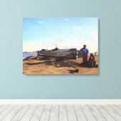 Submarine Torpedo Boat HL Hunley C Chapman 1863 Leinwanddruck (Insitu (Holzboden))