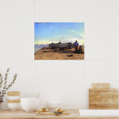 Submarine Torpedo Boat HL Hunley C Chapman 1863 Poster (Küche)