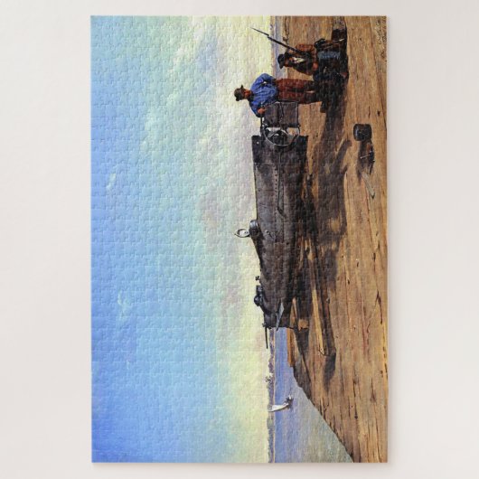 Submarine Torpedo Boat HL Hunley C Chapman 1863 Puzzle (Vertikal)