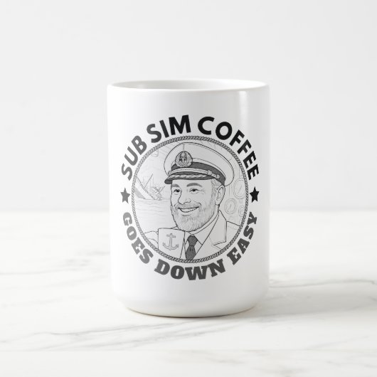 SUBMARINE VIDEOGAME CAPTAIN KAFFEGETRÄNKER KAFFEETASSE (Mittel)