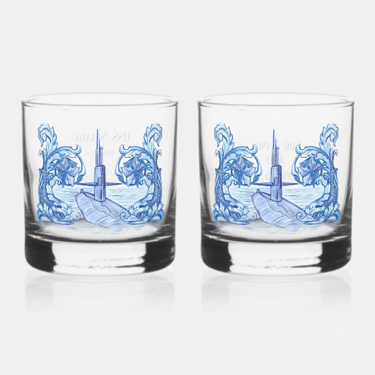 Submarine Whiskey Glasses Gift Set Whiskyglas (Vorderseite)