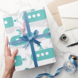 Submarines & Sharks Geschenkpapier