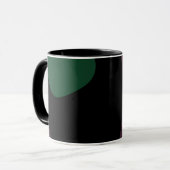 Submersion: Abstract Black, White, Purple & Green Tasse (Vorderseite Links)