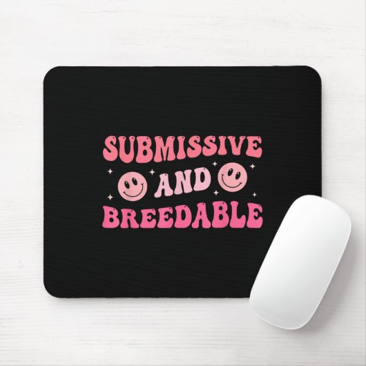 Submissive And Breedable Groovy - Uni-adults, Blac Mousepad (Mit Mouse)