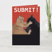 Submit! Valentine Feiertagskarte (Vorderseite)