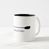 Suboptimal Entry Kayak Paddle Zweifarbige Tasse (VorderseiteRechts)