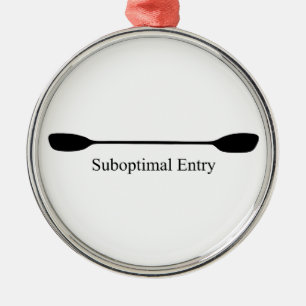 Suboptimales Einstieg-Kajak-Paddel Ornament Aus Metall