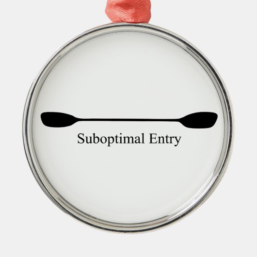 Suboptimales Einstieg-Kajak-Paddel Ornament Aus Metall (Vorne)