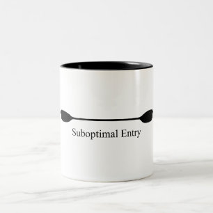 Suboptimales Einstieg-Kajak-Paddel Zweifarbige Tasse