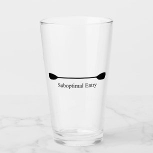 Suboptimales Eintauch-Paddel für Kayaks Glas