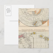 Subpolarregion und Polynesien Postkarte (Vorne/Hinten)