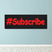 "#Subscribe" Niedliches Design. Jetzt kaufen Leinwanddruck (Insitu (Holzboden))