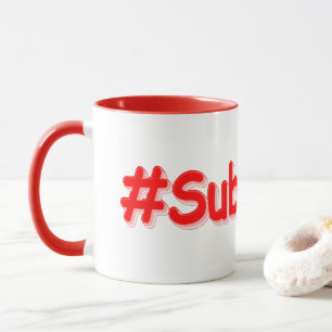"#Subscribe" Niedliches Design. Jetzt kaufen Tasse