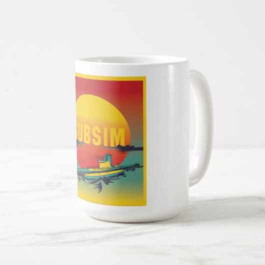 SUBSIM Horizon Large 15oz. Tasse (VorderseiteRechts)