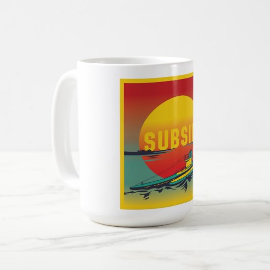 SUBSIM Horizon Large 15oz. Tasse (Vorderseite Links)