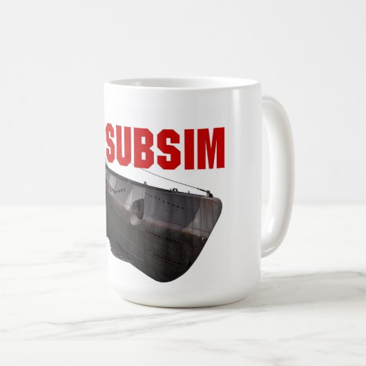 SUBSIM U-Boat - Tasse für leise Fahrten (VorderseiteRechts)
