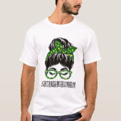 Substance Abuse Counselor Messy Bun St Patrick's S T-Shirt (Vorderseite)