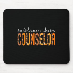 Substanzmissbrauch Counselor Leopard Herbst Herbst Mousepad