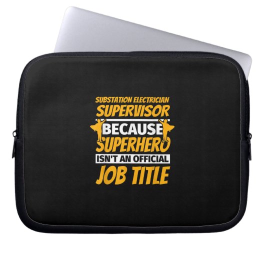 Substation Electrical Supervisor Funny Spaß Gift Laptopschutzhülle (Vorderseite)