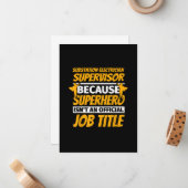 Substation Electrical Supervisor Funny Spaß Gift Mitteilungskarte (Vorderseite/Rückseite Beispiel)