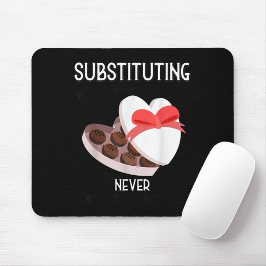 Substitute School Teacher Valentine S Day Gift For Mousepad (Mit Mouse)