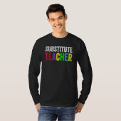 Substitute Teacher Cute School Teachers Teaching T-Shirt (Vorne ganz)