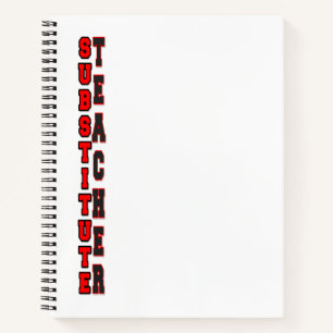 Substitute Teacher Notizblock