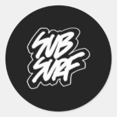 Subsurfer für runder aufkleber (Vorderseite)