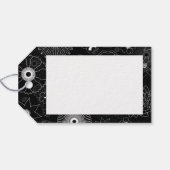 Subtemporäres, schwarz-weißes Muster Geschenkanhänger (Rückseite Horizontal)