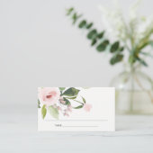 SUBTENT BLUSH PINK ROSE BRAUTPARTY PLATZKARTE VISITENKARTE (Stehend Vorderseite)