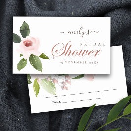 SUBTENT BLUSH PINK ROSE BRAUTPARTY PLATZKARTE VISITENKARTE