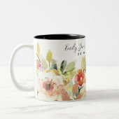 SUBTENT PEACH WASSERFARBE SAVE THE DATE GESCHENK ZWEIFARBIGE TASSE (Links)