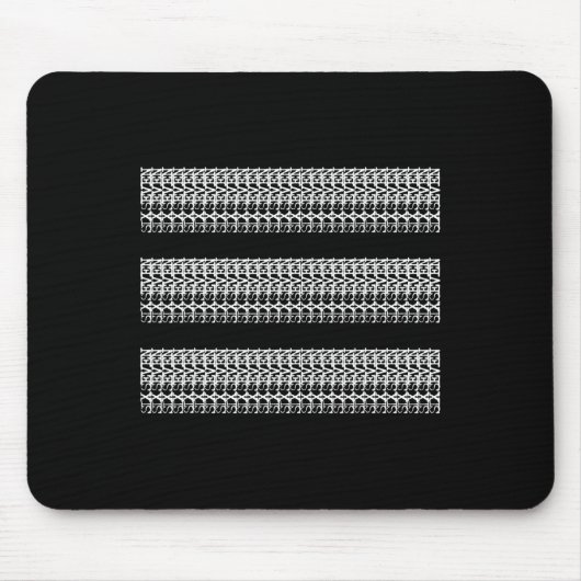 Subtile 67 Six Seven Brainrot versteckte Nachricht Mousepad (Vorne)