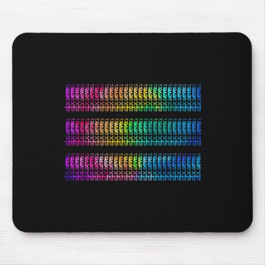 Subtile 67 Six Seven Brainrot versteckte Nachricht Mousepad (Vorne)