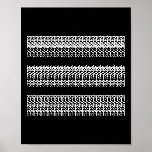 Subtile 67 Six Seven Brainrot versteckte Nachricht Poster (Vorne)