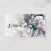 Subtile Abstrakte Blume Visitenkarte (Vorderseite)