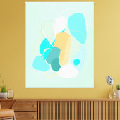 Subtile abstrakte Komposition Stretched Canvas Pri Leinwanddruck (Insitu (Wohnzimmer))