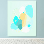 Subtile abstrakte Komposition Stretched Canvas Pri Leinwanddruck (Insitu (Holzboden))