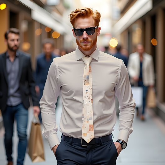 Subtile Abstrakte Kunst Krawatte